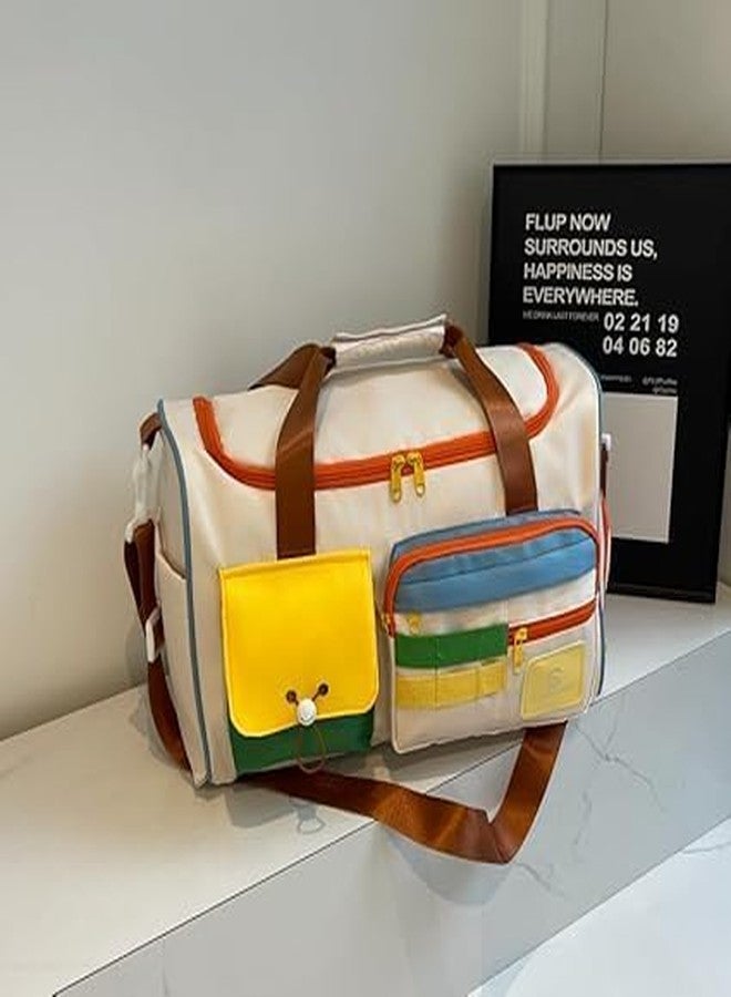 TAGUDA Travel Duffel Bag, Lightweight Carry on Weekender Bag Shoulder Bag for Gym Sports Shopping Business Travel Bag Handbag with Shoe Compartment for Outdoor Travel - Image 5